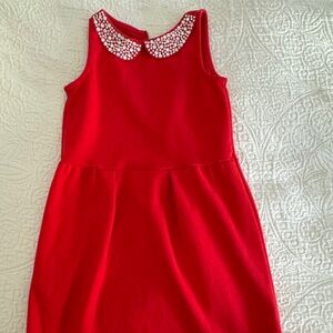 JCrew Crewcuts red jeweled Christmas dress